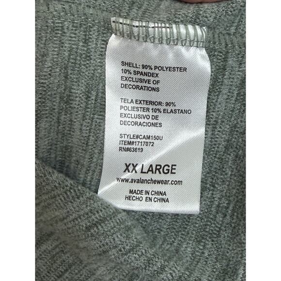 Avalanche Outdoor Supply Co. Men's Mock Neck Sweater XXL 1/4 Zip Pullover Green - Picture 11 of 15